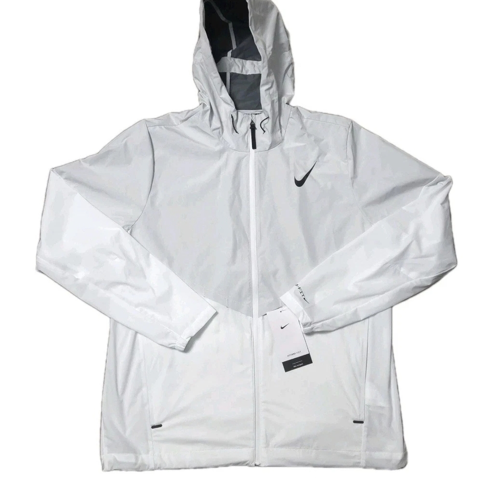 Nike White Windbreaker Jacket